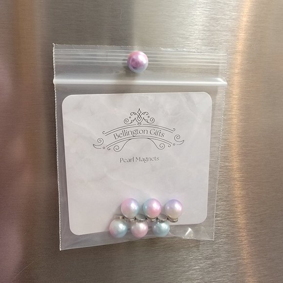 Unicorn Ombre Pearl Magnet Set - Classy & Elegant Fridge Magnets - Picture 7 of 10